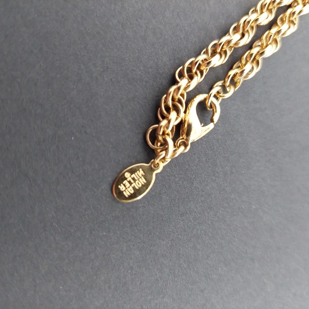 Nolan Miller Gold Tone Rope Chain Necklace